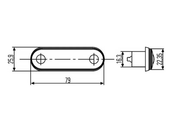 Hella LED Number Plate Lamp - Image 2