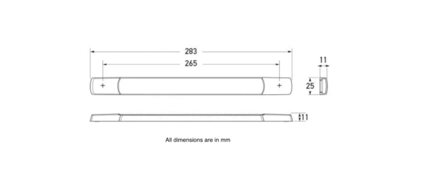 Hella LED Interior/Exterior Strip Lamp 2652-24V - Image 3